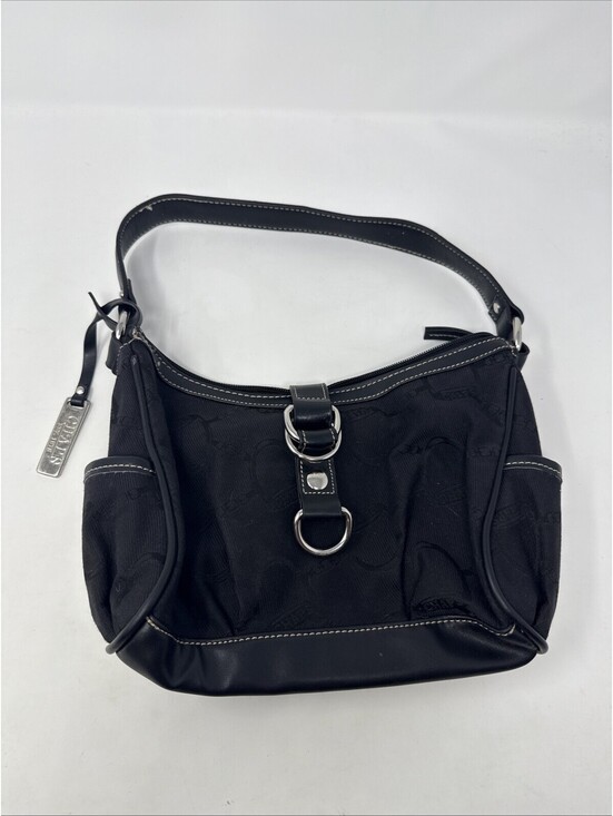 Chaps Handbags - Chaps Black Handbag RN# 108833 Canvas/Leather